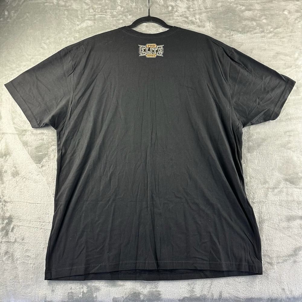 Pro Elite Series T-Shirt Men's XXL Black w/ Gold & White Graphic Print - Picture 7 of 7